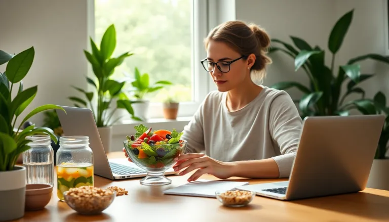 balanced diet while working from home-title