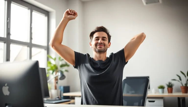 desk stretches for shoulder pain-title