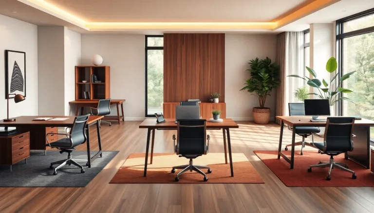 elegant home office desk and chair combo-title