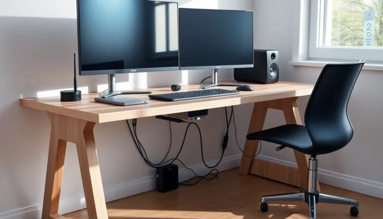 ergonomic cable management setup-title