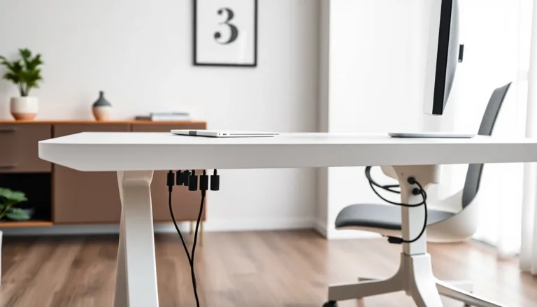 hidden electric cord solutions for desk-title