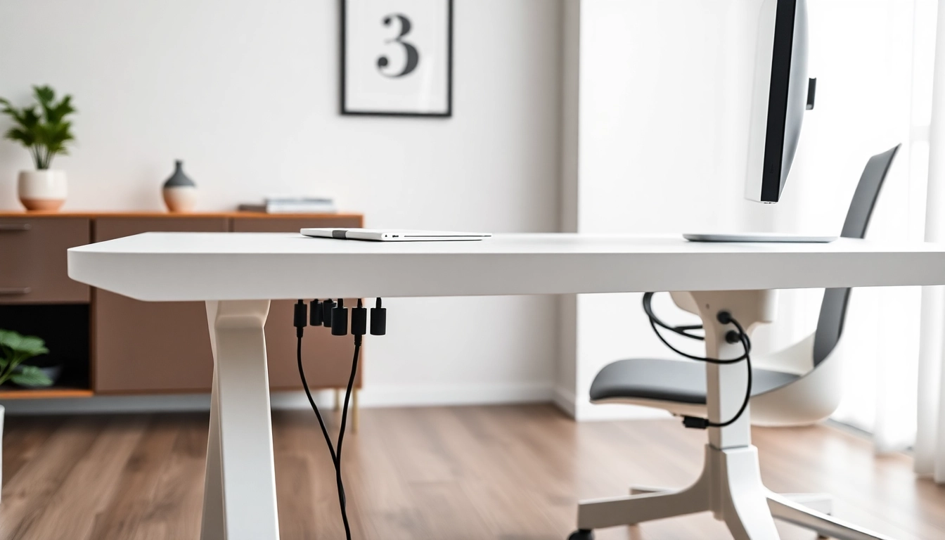 hidden electric cord solutions for desk-title