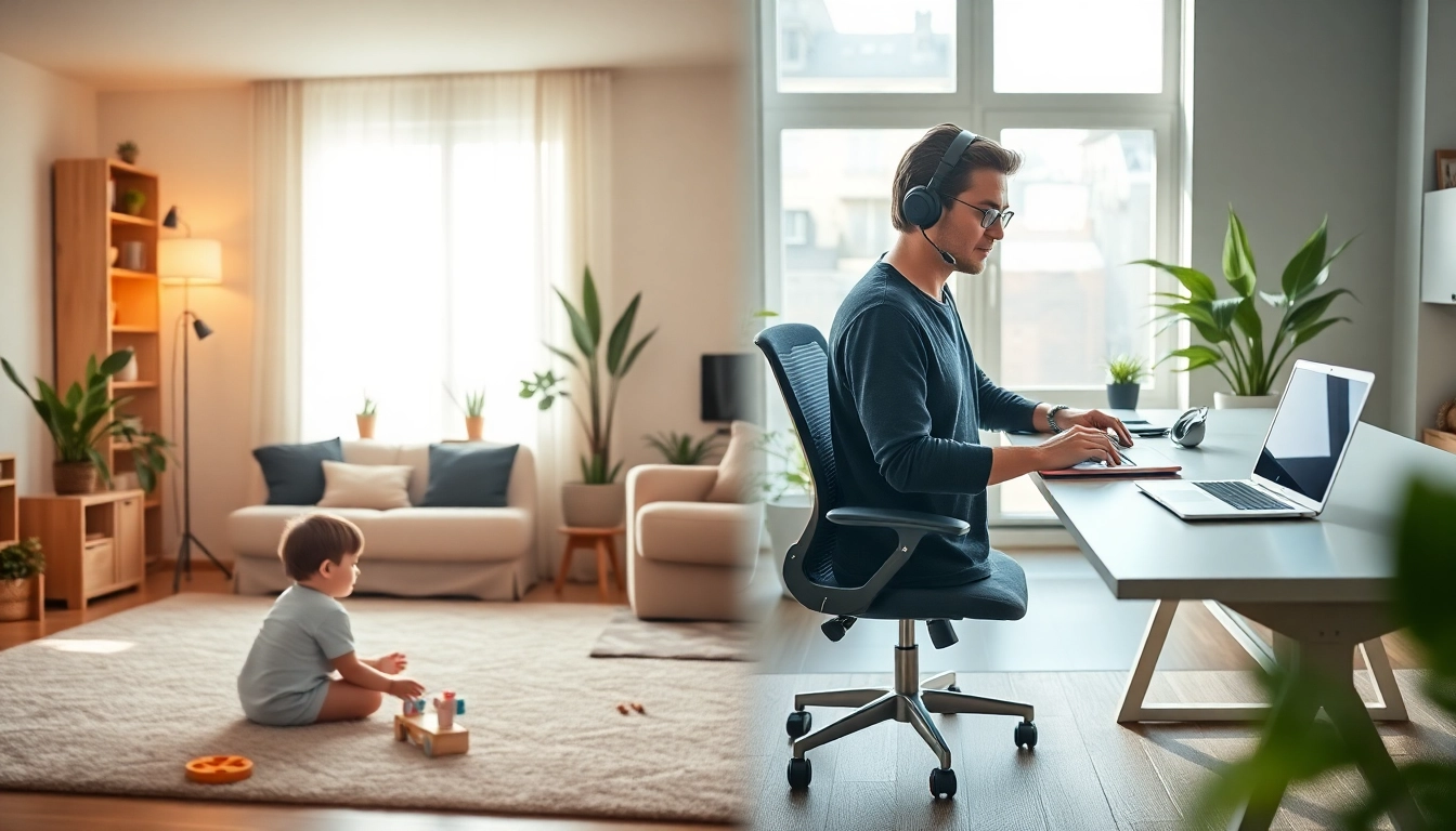 how to balance remote work and home life-title